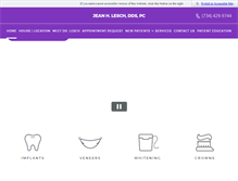 Tablet Screenshot of leschdental.com